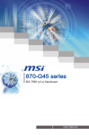 MSI 870-G45 series User`s manual