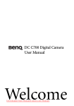 BenQ DC C700 User manual