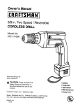 Craftsman 315.111630 Owner`s manual