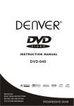 Denver DVD-948 Instruction manual