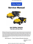 Cub Cadet Big Country 2004 Service manual