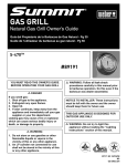 Weber S-470TM Owner`s manual