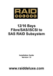 MicroNet Fibre to SAS/SATA II RAID Subsystem Installation guide