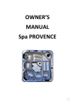 AQUA SPA PROVENCE Owner`s manual