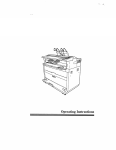 Savin 8700W Operating instructions