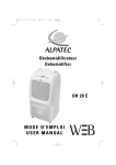 ALPATEC DH 10 M User manual