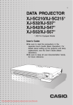 Casio XJ-57 User`s guide