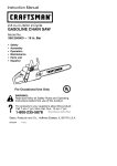Craftsman 358.350600 Instruction manual