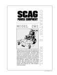 Scag Power Equipment 70001, 79999 Operator`s manual