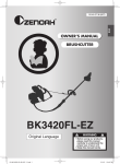 Zenoah BK3420FL-EZ Owner`s manual