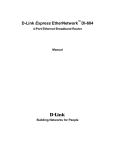 D-Link Express EtherNetwork DI-604 Specifications
