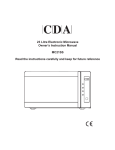 CDA MC21SS Instruction manual