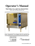 Cleveland 22CGT3 Operator`s manual
