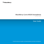 Blackberry CURVE 8520 - VERSION 4.6.1 User guide