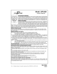 MTD APS-620 Owner`s manual