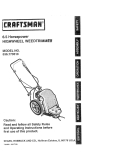 Craftsman 536.773510 Operating instructions
