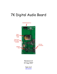 Vyex Digital Audio Board 7KDAB User manual