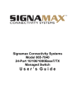 SignaMax 065-7840 User`s guide