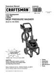 Craftsman 580.768000 Operating instructions