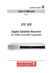 Zehnder DX66 User`s manual