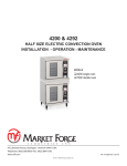 Market Forge Industries 4200 Specifications