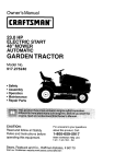 Craftsman 917.275240 Owner`s manual