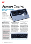 Apogee Quartet User manual
