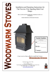 Woodwarm Stoves 9.0Kw Operating instructions