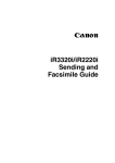 Canon IR3320i User`s guide