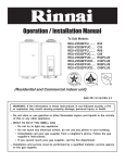 Rinnai Advance Installation manual
