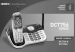 Uniden DCX750 - DCX 750 Cordless Extension Handset Specifications