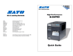 SATO M-84PRO Operator`s manual