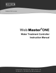 Walchem WebMaster Instruction manual