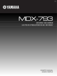 Yamaha MDX-793 Owner`s manual