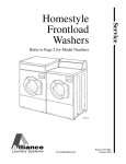 Alliance Laundry Systems FTU90A*N Service manual