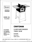 Craftsman 113.24140 Owner`s manual