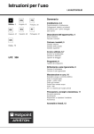 Ariston LFZ 338 Operating instructions