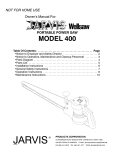 Wells MOD-400 Owner`s manual