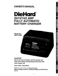 DieHard 200.713201 Owner`s manual