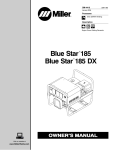 Miller Electric 185 DX Owner`s manual