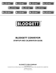 Blodgett MT1828 Series Owner`s manual