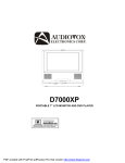 Audiovox D7000XP - DVD Player - 7 Specifications
