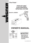 WAGNER GM 2000 EACF Owner`s manual