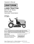 Craftsman 917.28810 Operator`s manual