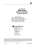 MTD 350 series User`s manual