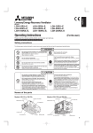 Mitsubishi Electric LGH-150RX5-E Operating instructions