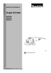 Makita angle grinder Instruction manual