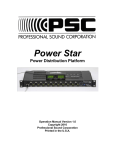 PSC Power Star Instruction manual