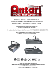 Antari Z-300II User manual