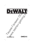 DeWalt DWE315 Technical data